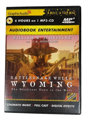 Graphic Audio Book RATTLESNAKE WELLS: Wyoming MP3-CD Western - Imagem 1 de 4