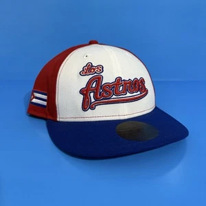 MLB Houston Astros LOS ASTROS Cuba New Era Cooperstown Collection Cap Hat - Picture 1 of 9
