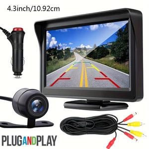 Universal 4.3-inch monitor HD spare reverse rearview camera car back up camera - Picture 1 of 8