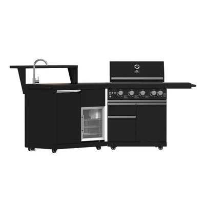 Forno All’Aperto 62,600 BTU BBQ, 3 Stainless Steel Burners, Infrared Burners, Si - Image 1 of 4