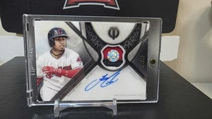 2017 TOPPS TRIBUTE FRANCISCO LINDOR ON CARD AUTO 3 COLOR PATCH #D #D 07/50 - Picture 1 of 1