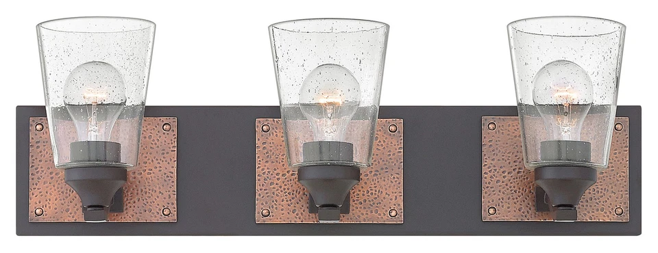 Arandela de banheiro Hinkley Lighting 51823 Jackson 3 luzes 24"W - Bronze - Imagem 1 de 4