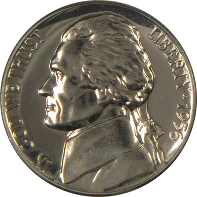 1956 Jefferson Nickel Choice Proof 5c Coin - Image 1 of 4