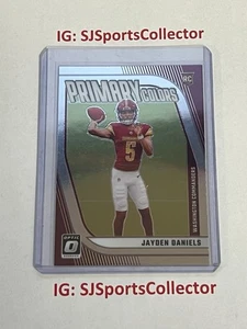 Jayden Daniels - Commanders - 2024 Donruss Optic - No. 2 - Primärfarben (RC) - Bild 1 von 2