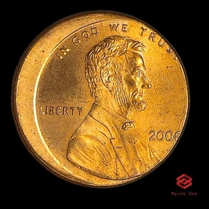 2000 Lincoln Memorial Cent Off Center Strike Error - Picture 1 of 4