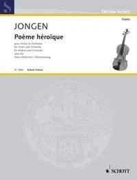 Poème heroïque op. 62 Joseph Jongen Score Orchestra and Violin Schott Music - Image 1 of 3