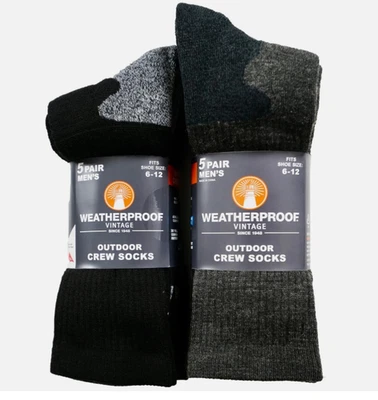 Calcetines cortos impermeables para hombre al aire libre mezcla de lana, talla de zapato 6-12, 5 pares cálidos Foto 1 de 4