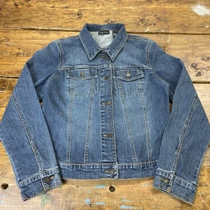 Vintage New York & Company Denim Jean Jacket Kids Girls Size 10 Blue - Picture 1 of 4