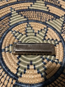 Vintage M. Hohner "Marine Band" Mundharmonika Nr.1876 Tonart B - Bild 1 von 6
