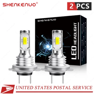 H7 Xenon White LED High/low Beam Headlight Bulbs 2X For BMW E90 F30 328i 330i - Picture 1 of 11
