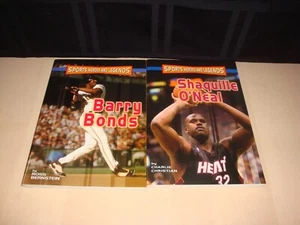 Sports Heroes and Legends Series 2 Chapter Book Lot Homeschool Sports Shaq Bonds - Picture 1 of 3