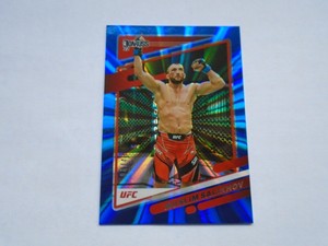 2022 UFC Panini Donruss Muslim Salikhov Blue Laser /49 #137