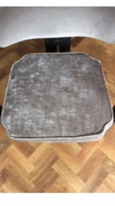 Seat Cushions In Taupe Crushed Velvet - Picture 1 of 6
