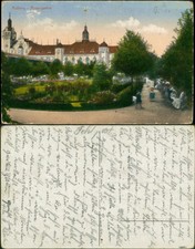 Postcard Kolberg Kołobrzeg Castle and Rose Garden 1912