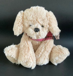Dressbarn Breast Cancer Dog Plush 8" Pink Ribbon Paw Plaid Scarf Puppy Skye 2010 - Picture 1 of 10