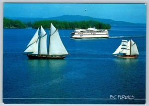 BC Ferry & Youth Training Ships, Colburne Passage, postal 1994, eslogan Cancelar - Imagen 1 de 2
