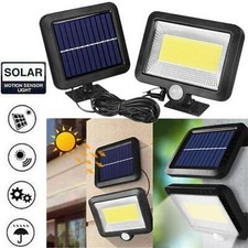 100 LED Solar Power Motion Sensor Light Outdoor Garden Floodlight Security Lamp