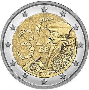 Belgium - 2 Euro Commemorative 2022 Erasmus Program UNC FREE SHIPPING - Picture 1 of 3