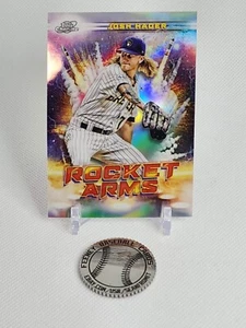 JOSH HADER Rocket Arms Insert 2022 Topps Cosmic Chrome #RA-9 Milwaukee Brewers - Picture 1 of 2