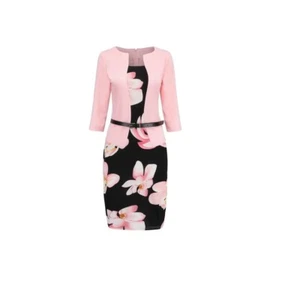 Printing Square Collar Women Office Formal. - Picture 1 of 6