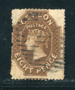 CEYLON QV PENCE STAMP FINE USED 8d - Picture 1 of 2