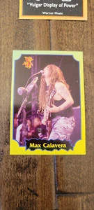 1997 Rock Cards from Argentina novato Max Calavera Sepultura # 87 - Imagen 1 de 1