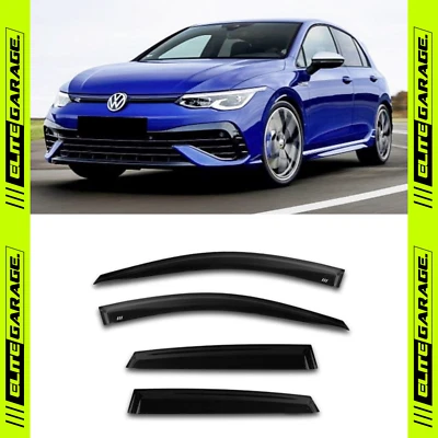Fits Volkswagen Golf - MK8 R GTI TSI Side Window Visors Weathershields VW - image 1 of 4