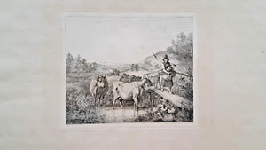 Grabado Julius Buddeus n. Schulgen-Bottendorff imprenta de cobre Düsseldorf 1840 - Imagen 1 de 5