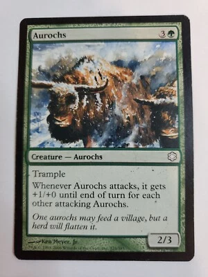 MTG Magic The Gathering Card Aurochs Creature Aurochs Green Ice Age 2006 - Image 1 of 2