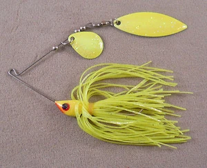 Señuelo de pesca de lubina DR Custom Spinnerbait, 1/4 oz. 1 hoja de hoja de sauce Colorado y 1 - Imagen 1 de 2