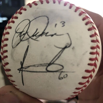 Washington Nationals Signed Autographed Official Baseball MLB NL East - Image 1 of 4