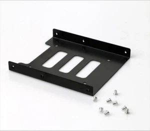 2.5" bis 3.5" SSD HDD Festplatte Buchsen Halter Metall Montage Halterung Adapter - Photo 1/9