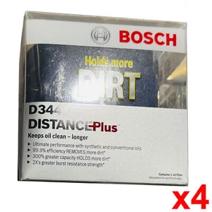For 1994-2006 Audi 90 A4 A6 S4 VW Passat BOSCH GENUINE Oil Filter 4PCS D3441 - Picture 1 of 7