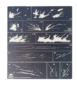 16.02 1/35 Splash and Scratch Airbrush Stencil - Picture 1 of 1