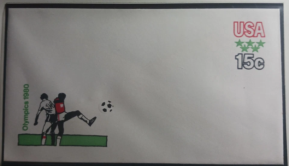 SCOTT U596 MINT ENVELOPE 15 CENT OLYMPICS 1979-80 - Image 1 of 1
