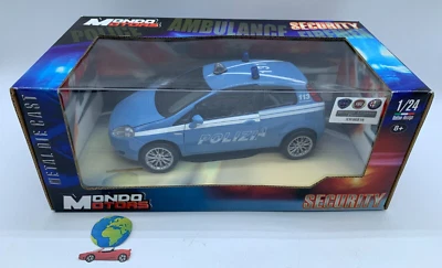 Mondo Motors Fiat Punto Polizia, in scala (1:24 - 1:25), vintage (2633) - Immagine 1 di 4