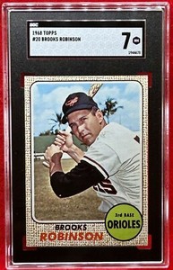 1968 Topps Brooks Robinson #20 SGC 7 NM! Undergraded Sharp!🔥🔥🔥