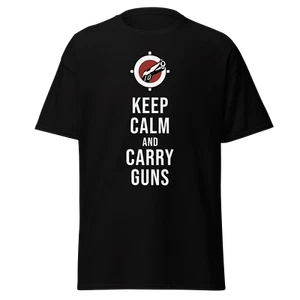 "Keep Calm And Carry Guns" Design Shirt/Hoodie/Sweatshirt - Picture 1 of 13