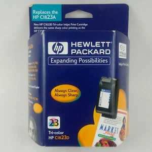 Sealed Hewlett Packard HP C1823D Tri-Color 23 Inkjet Cartridge Expired 2001 - Picture 1 of 5