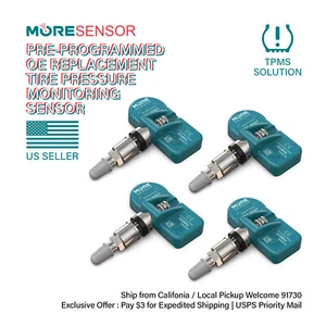 4-Pack Mobiletron Pre-programmed TPMS Sensor 433MHz | A4 S4 Q7 R8 E90 E60 E63 E7 - Picture 1 of 6