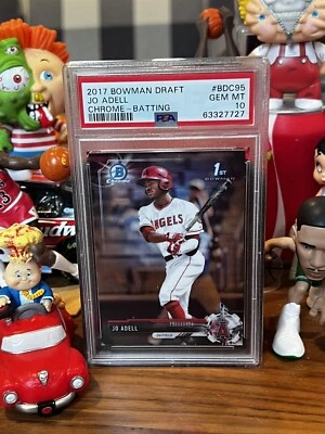 2017 Bowman Chrome Draft #BDC95 Jo Adell Batting RC Rookie PSA 10 GEM⚾️🏆 - Image 1 of 4