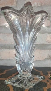 Vaso Cristallo Art Decò, Vintage, Appannato - Imagen 1 de 19