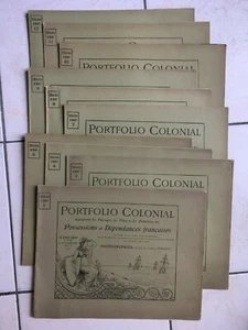 Lot de 10 portfolio Colonial dépendances françaises TRES BON ETAT - Picture 1 of 2