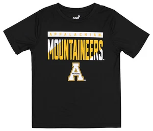 Outerstuff Appalachian State Mountaineers NCAA Kids (4-7) Dri-Tek Tee, Black - Picture 1 of 2
