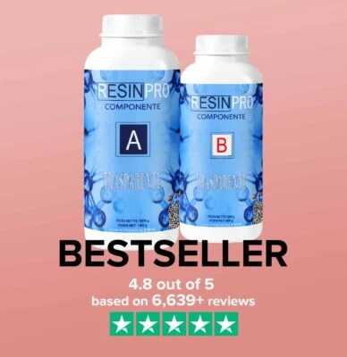 TESTER Non-Toxic Clear Epoxy Resin (Resin + Hardener, Water Effect, Glossy) 🔥 - Image 1 of 4