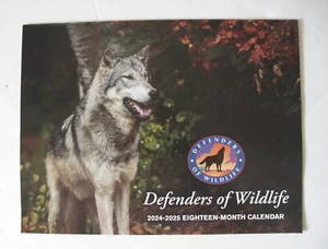Defenders of Wildlife Wall Calendar 18 Month 2024-2025 (10 3/4 x 8 1/4) - Picture 1 of 4
