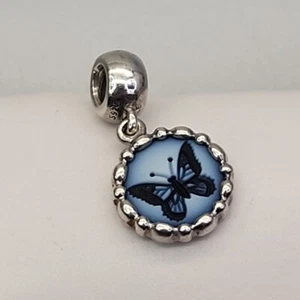Colgante Pandora Ágata Azul Plata de Ley 925 ALE Redondo 12mm - Imagen 1 de 12