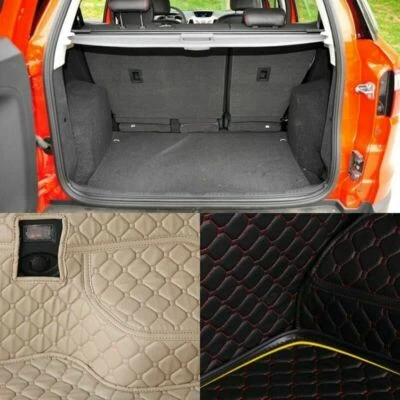 Trunk Cargo Liner Leather Protector Capter Mat Seat Back Cover For Ford Ecosport - Imagem 1 de 4