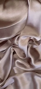Light Dusty Pink Charmeuse Satin Fabric 58'' PRICE PER METER - Picture 1 of 2