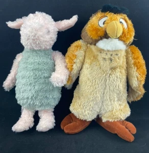 PIGLET & OWL DISNEY SOFT TOYS VINTAGE EXCELLENT CONDITION - Picture 1 of 14